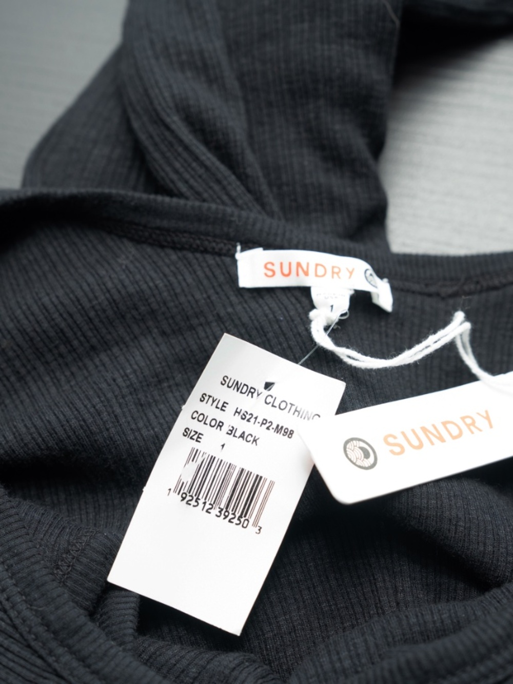 Sundry Ribbed - Cross Back Tank Top - Picture 14 of 16